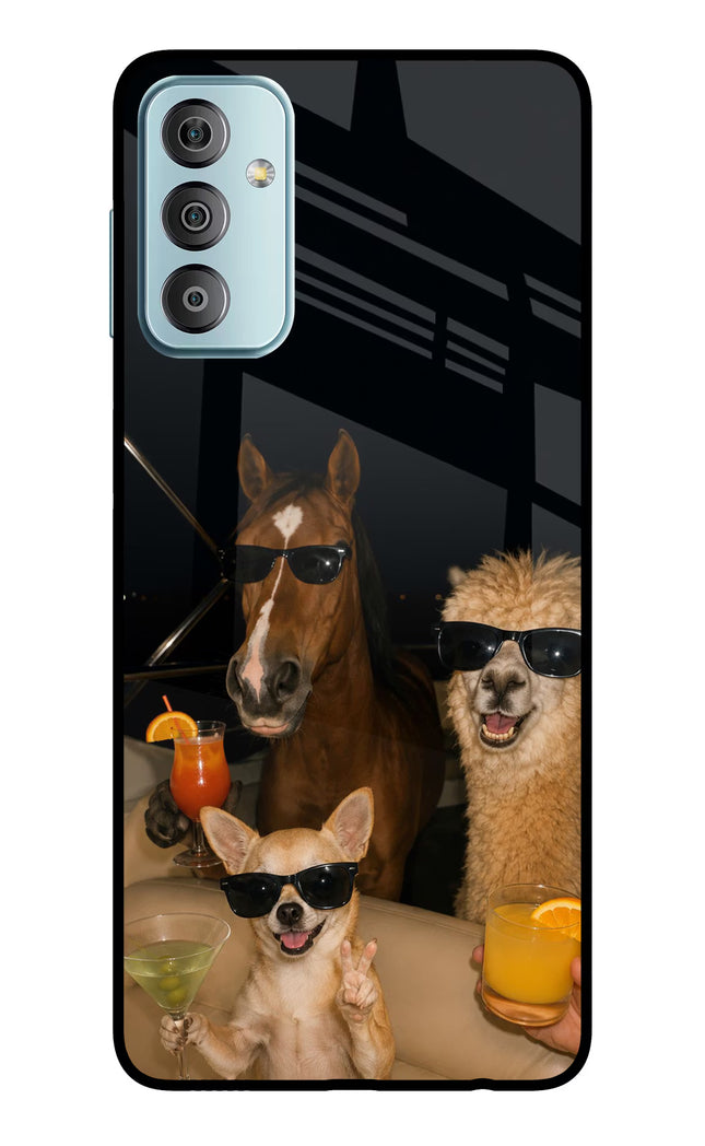 Party Squad Samsung F23 5G Glass Case