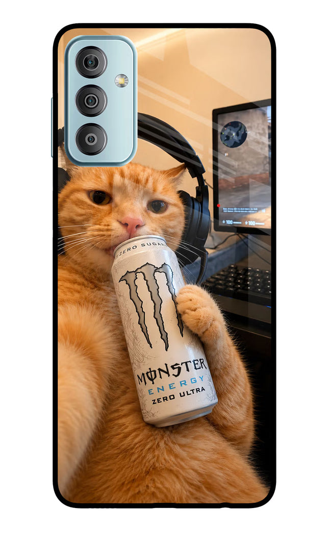 Gamer Cat Energy Samsung F23 5G Glass Case