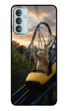 Rollercoaster Dog Samsung F23 5G Glass Case