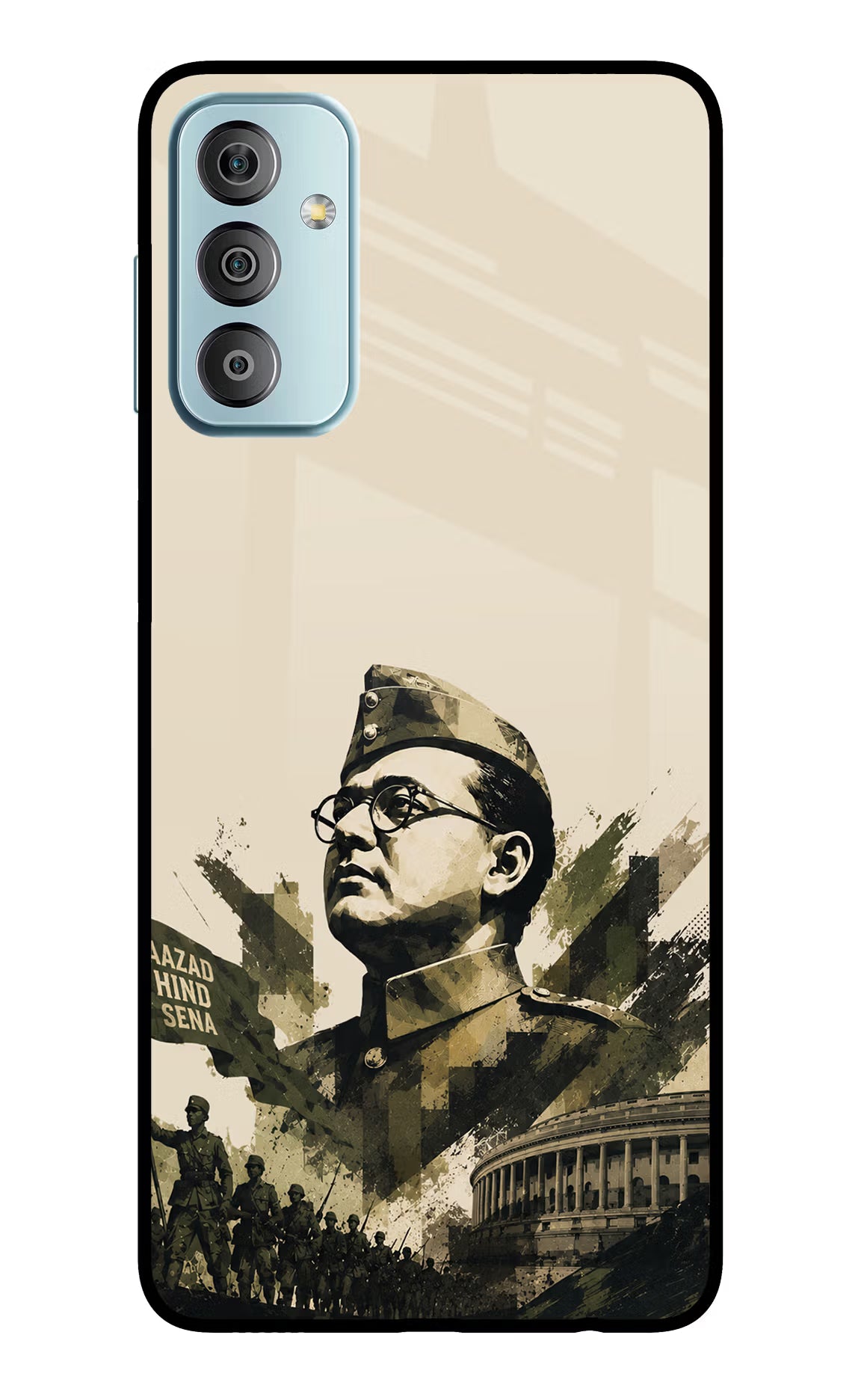 Netaji Rising Samsung F23 5G Glass Case
