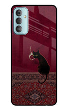 Midnight Cat Samsung F23 5G Glass Case