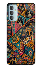 Folk Print Samsung F23 5G Glass Case