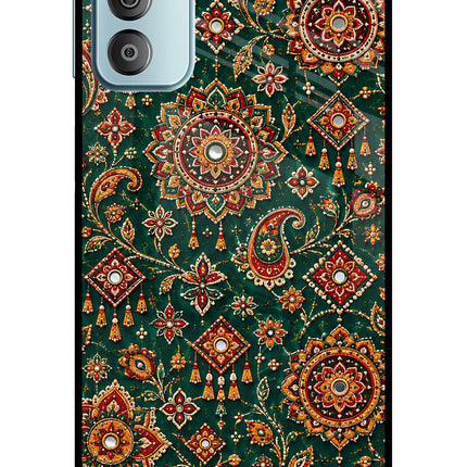 Green Pataka Samsung F23 5G Glass Case