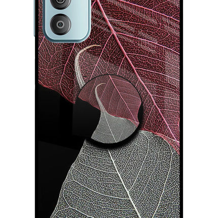 Leaf Pattern Samsung F23 5G Glass Case