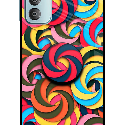 Spiral Pattern Samsung F23 5G Glass Case
