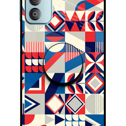 Colorful Pattern Samsung F23 5G Glass Case