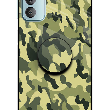 Camouflage Samsung F23 5G Glass Case