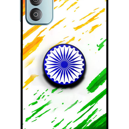 Indian Flag Ashoka Chakra Samsung F23 5G Glass Case