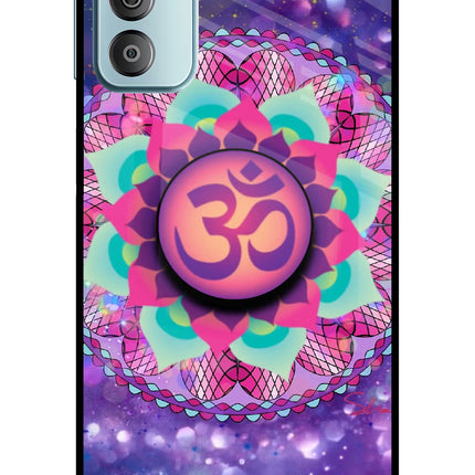 Om Purple Samsung F23 5G Glass Case