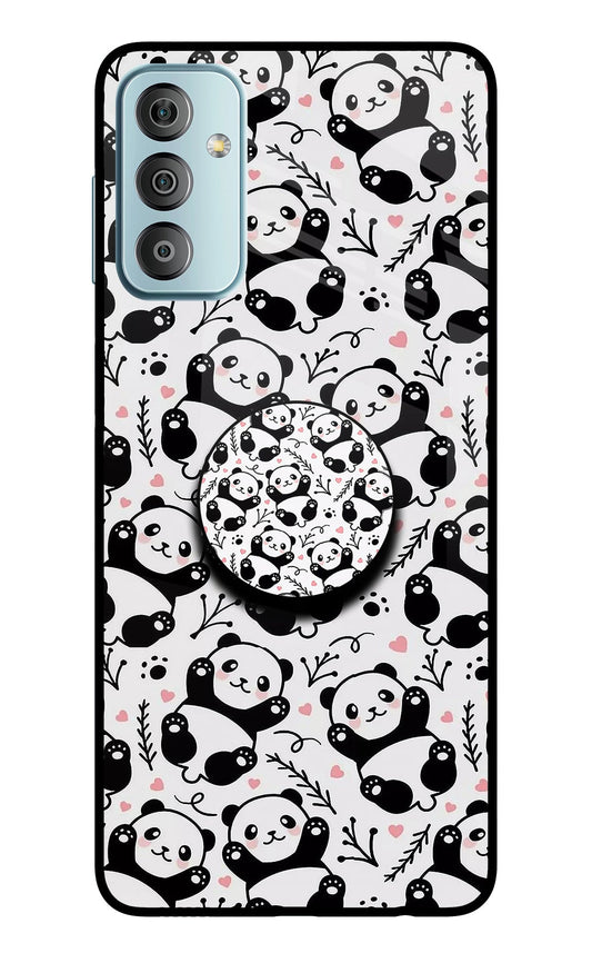 Cute Panda Samsung F23 5G Glass Case