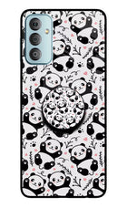 Cute Panda Samsung F23 5G Glass Case