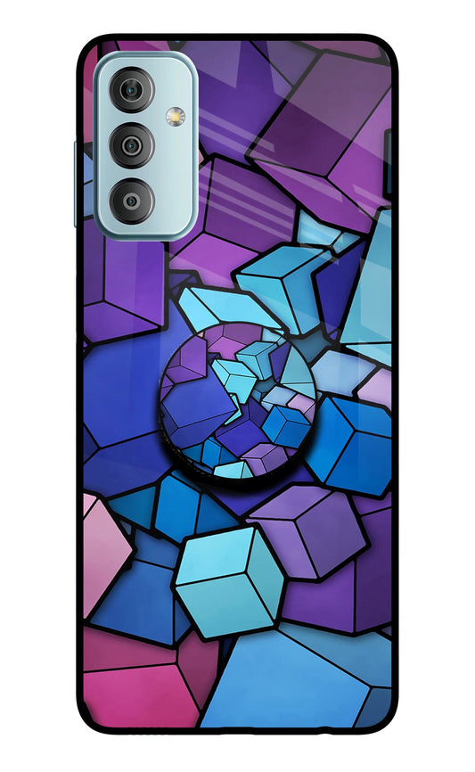 Cubic Abstract Samsung F23 5G Glass Case