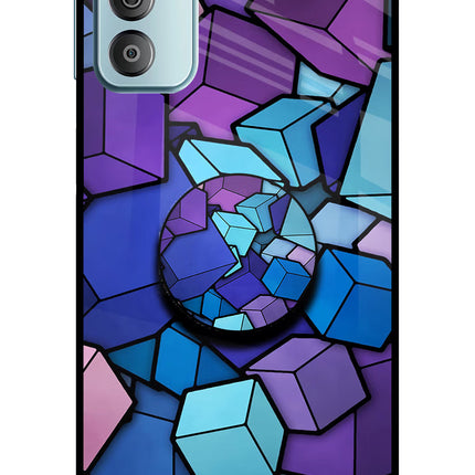 Cubic Abstract Samsung F23 5G Glass Case