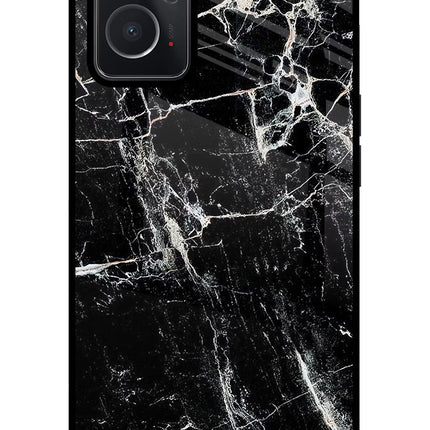 Black Marble Texture Oppo K10 4G Glass Case