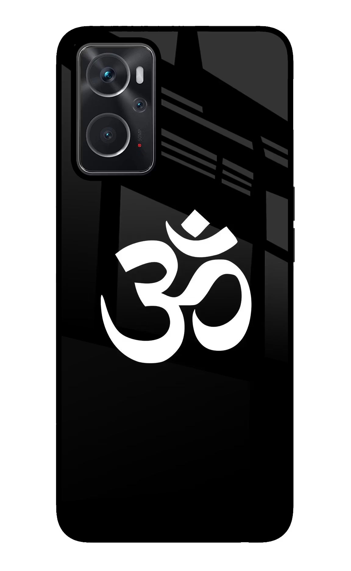Om Oppo K10 4G Glass Case Back Cover by Casekaro