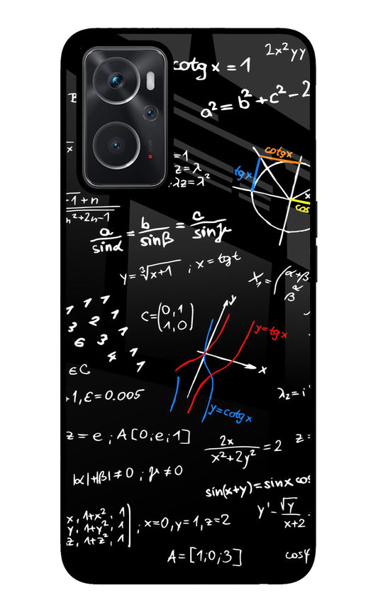 Mathematics Formula Oppo K10 4G Glass Case