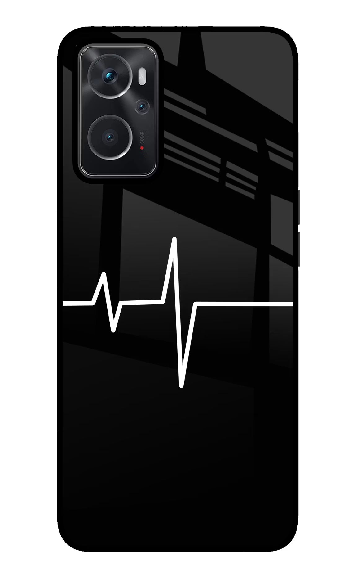 Heart Beats Oppo K10 4G Glass Case Back Cover by Casekaro