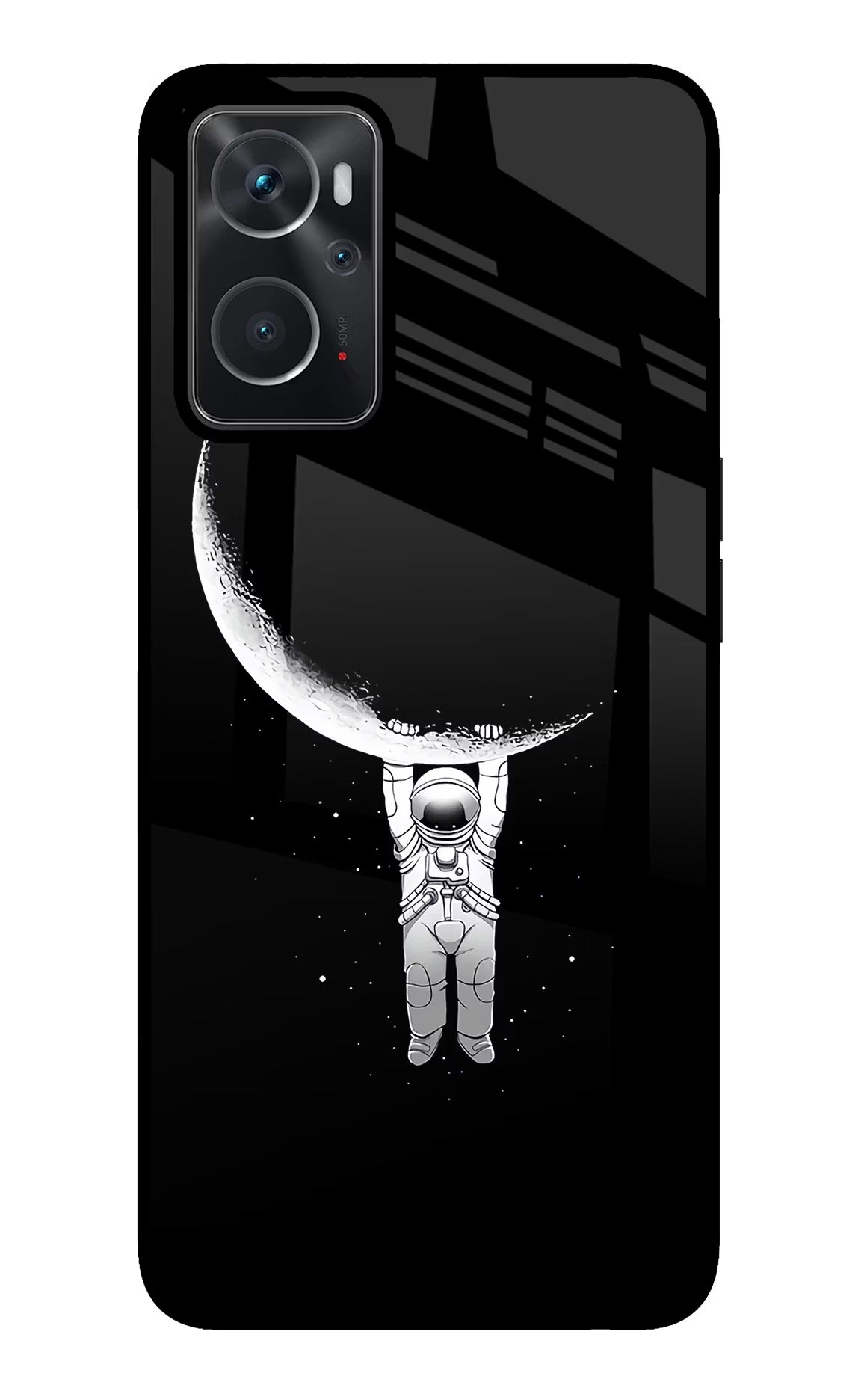 Moon Space Oppo K10 4G Glass Case Back Cover by Casekaro