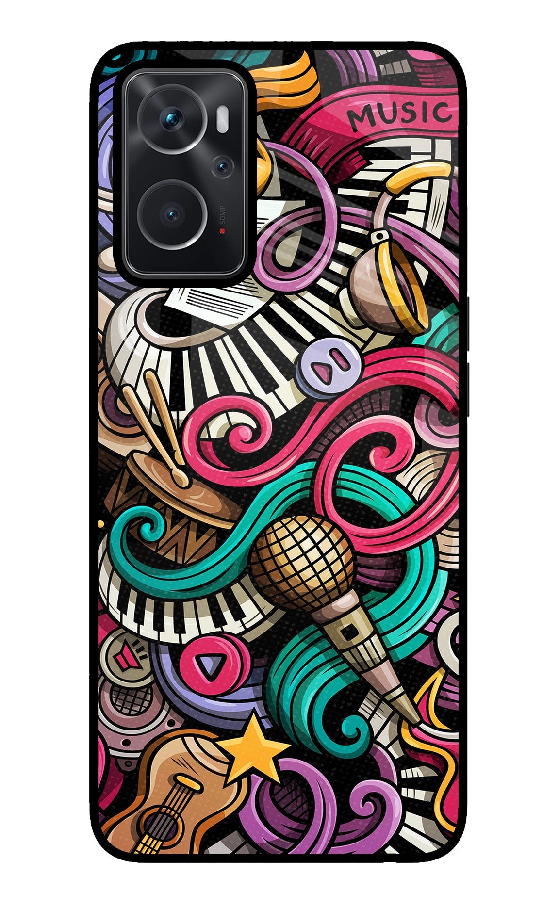 Music Abstract Oppo K10 4G Back Cover