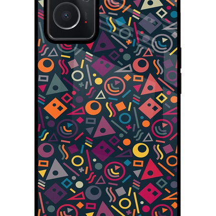 Geometric Abstract Oppo K10 4G Glass Case