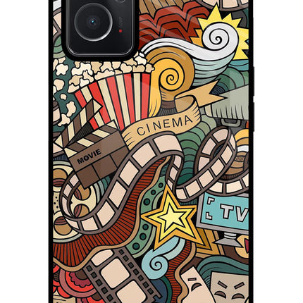 Cinema Abstract Oppo K10 4G Glass Case