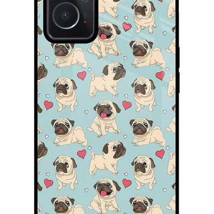 Pug Dog Oppo K10 4G Glass Case