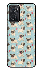 Pug Dog Oppo K10 4G Glass Case