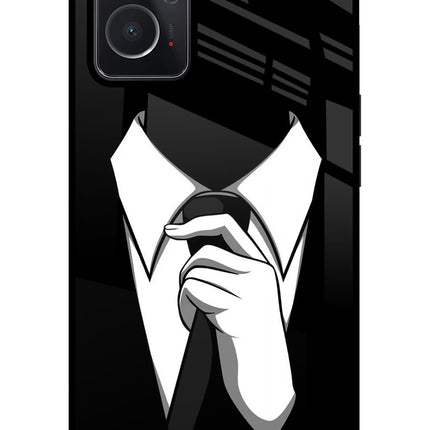 Black Tie Oppo K10 4G Glass Case