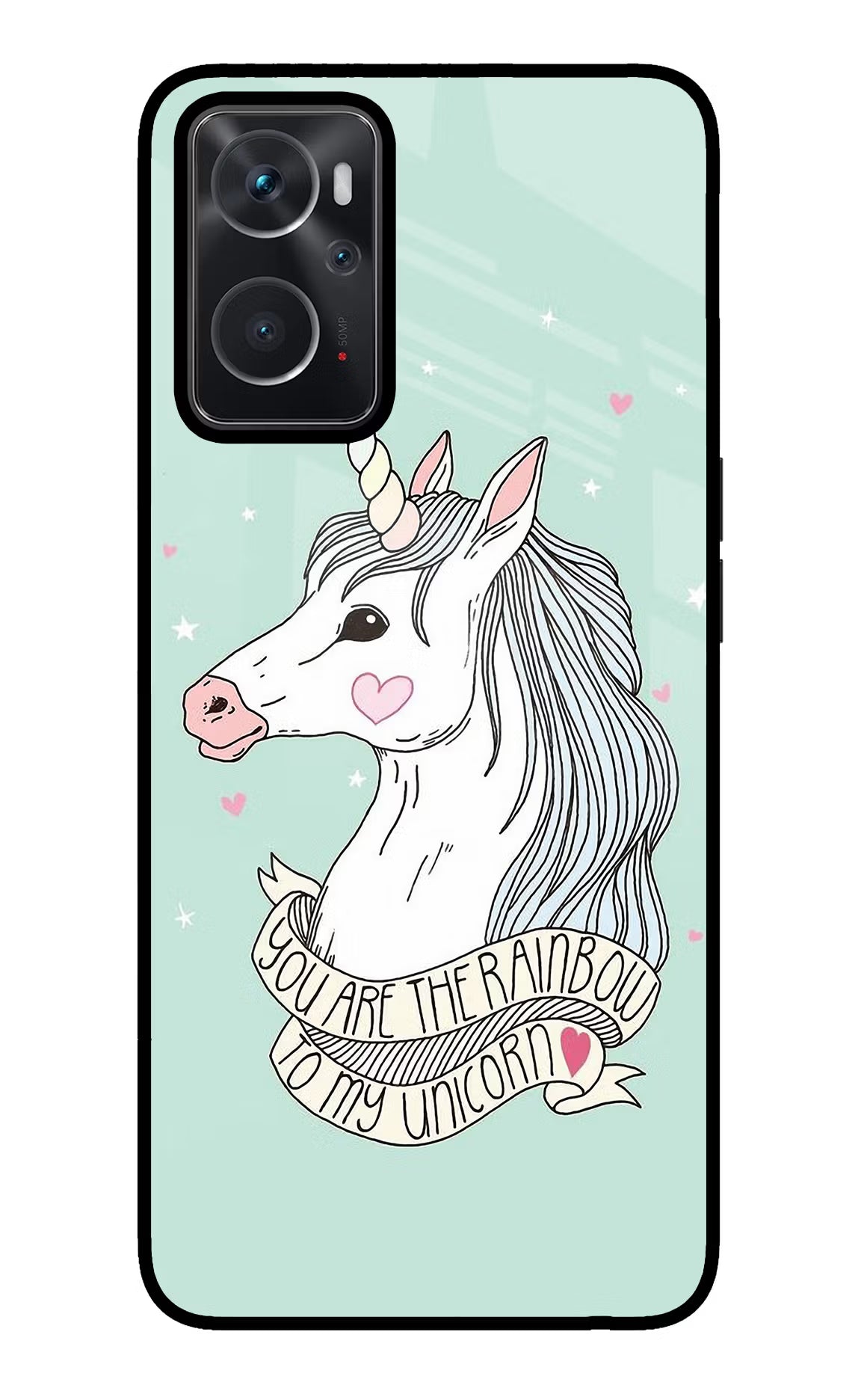 Unicorn Wallpaper Oppo K10 4G Glass Case Back Cover by Casekaro
