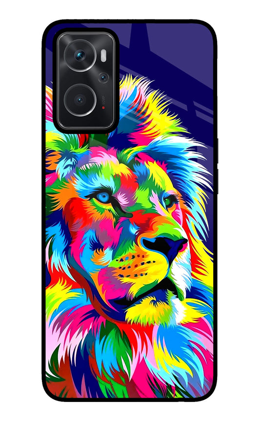 Vector Art Lion Oppo K10 4G Glass Case