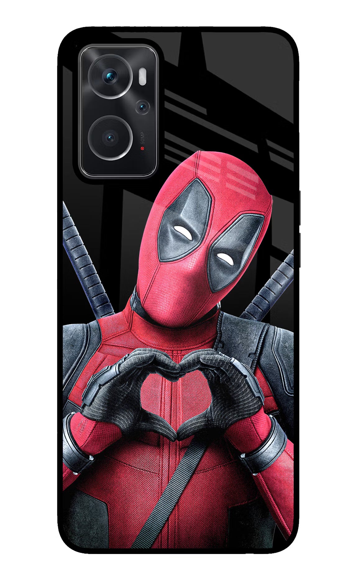 Deadpool Oppo K10 4G Glass Case Back Cover by Casekaro