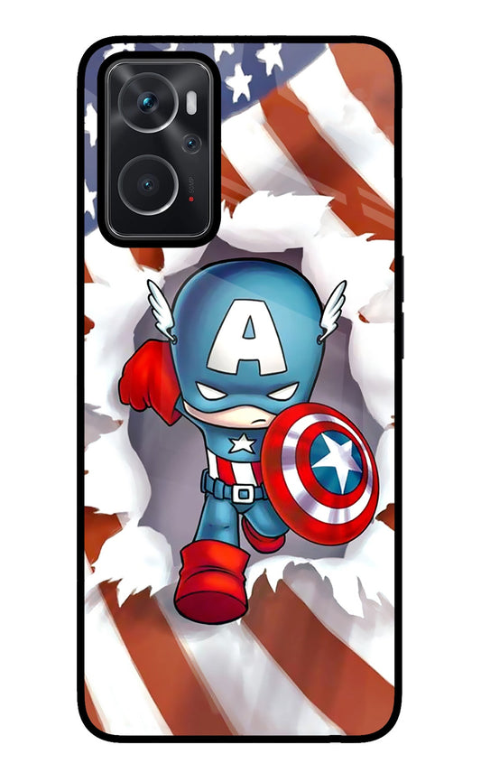 Captain America Oppo K10 4G Glass Case