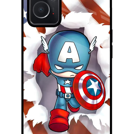 Captain America Oppo K10 4G Glass Case