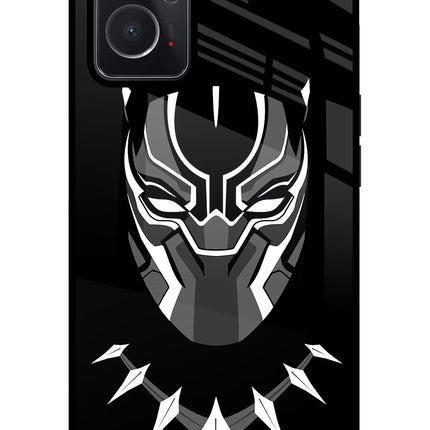 Black Panther Oppo K10 4G Glass Case Back Cover by Casekaro