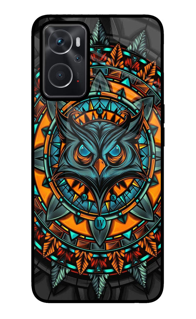 Angry Owl Art Oppo K10 4G Glass Case