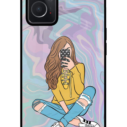Selfie Girl Oppo K10 4G Glass Case