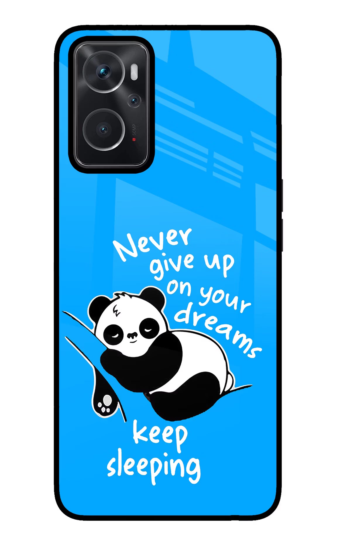 Keep Sleeping Oppo K10 4G Glass Case Back Cover by Casekaro