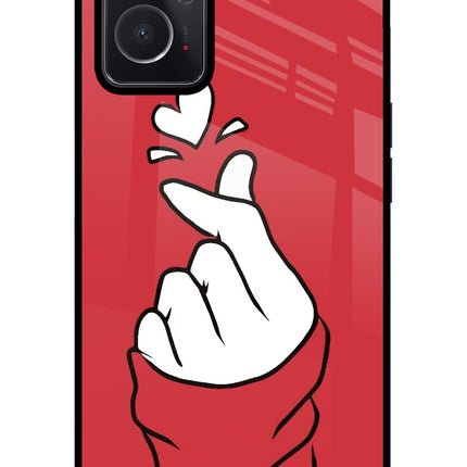 Korean Love Sign Oppo K10 4G Glass Case
