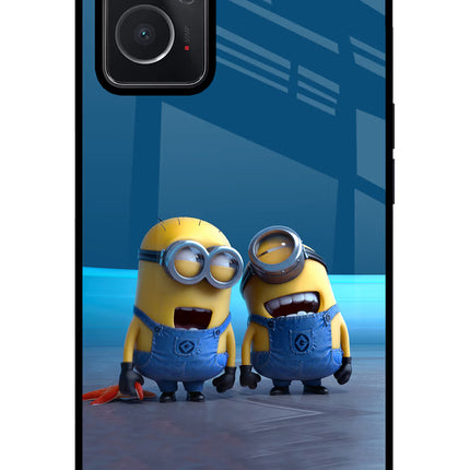 Minion Laughing Oppo K10 4G Glass Case