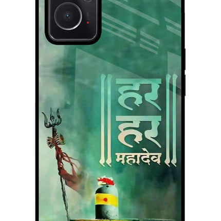 Har Har Mahadev Shivling Oppo K10 4G Glass Case