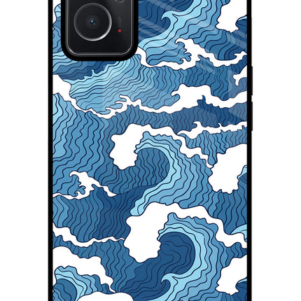 Blue Waves Oppo K10 4G Glass Case