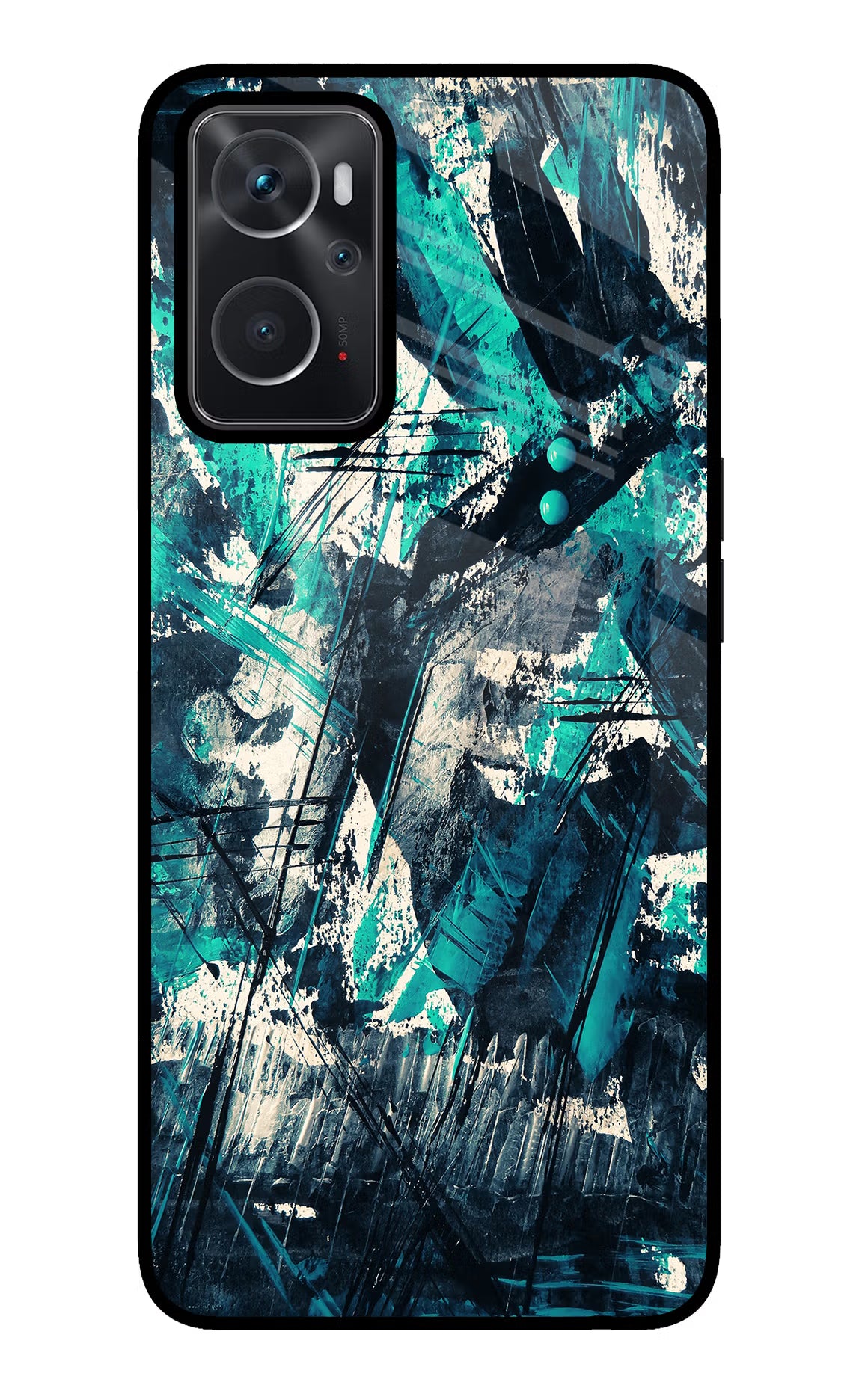 Artwork Oppo K10 4G Glass Case Back Cover by Casekaro