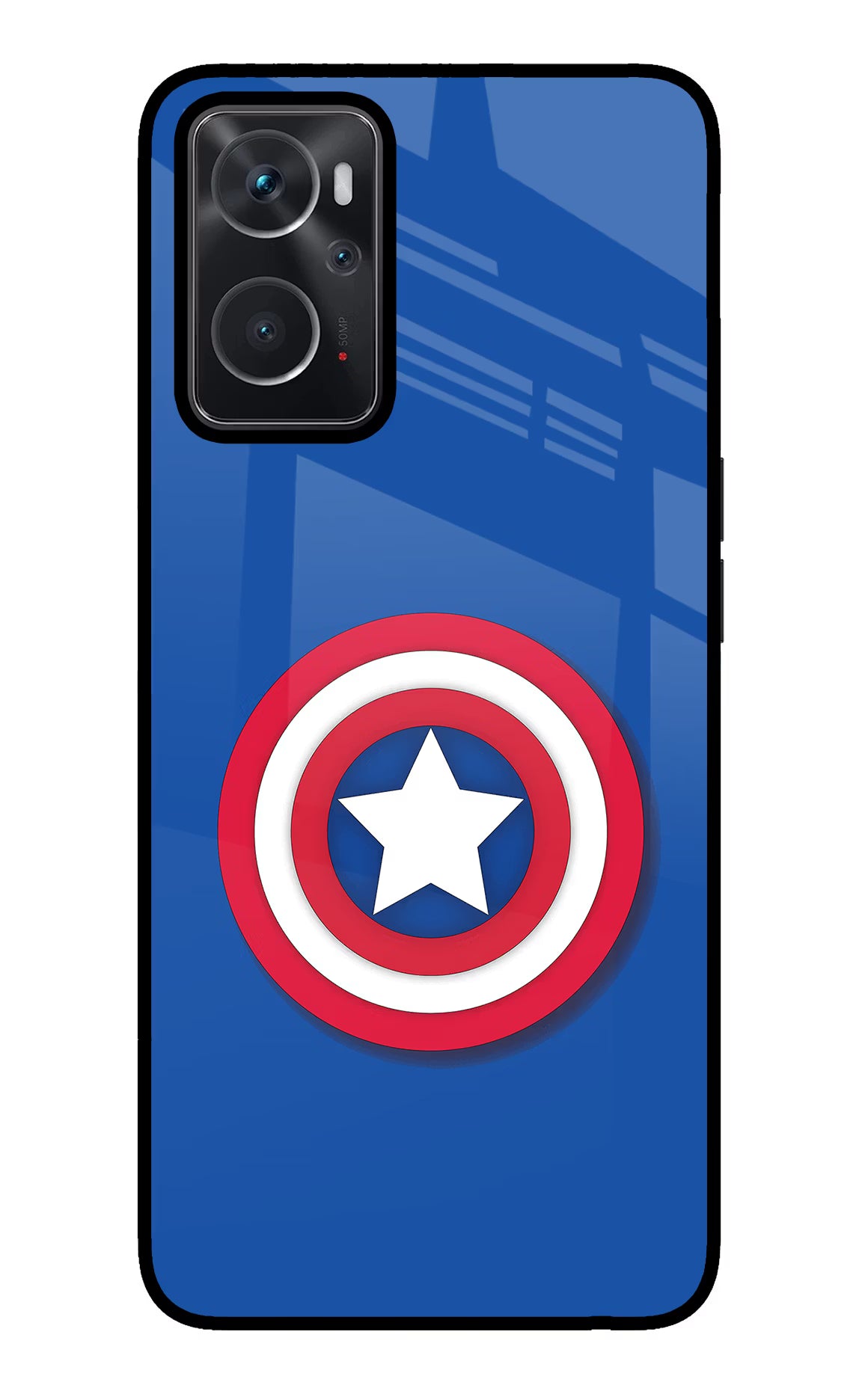 Shield Oppo K10 4G Glass Case Back Cover by Casekaro