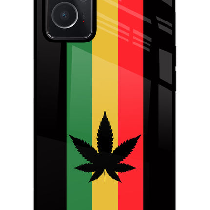 Weed Flag Oppo K10 4G Glass Case