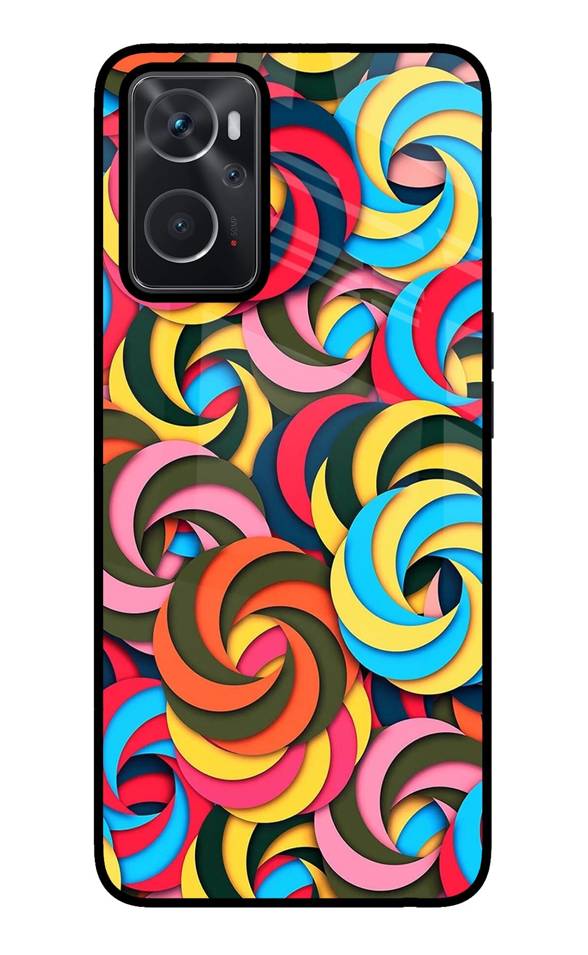 Spiral Pattern Oppo K10 4G Back Cover