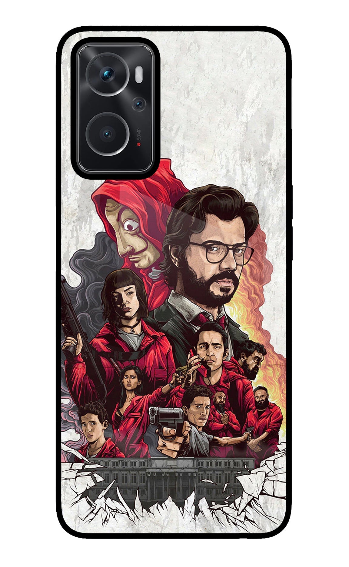 Money Heist Artwork Oppo K10 4G Back Cover