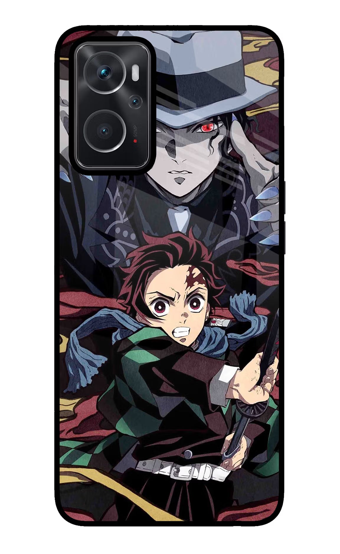 Demon Slayer Oppo K10 4G Glass Case Back Cover by Casekaro