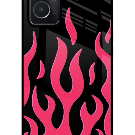 Fire Flames Oppo K10 4G Glass Case
