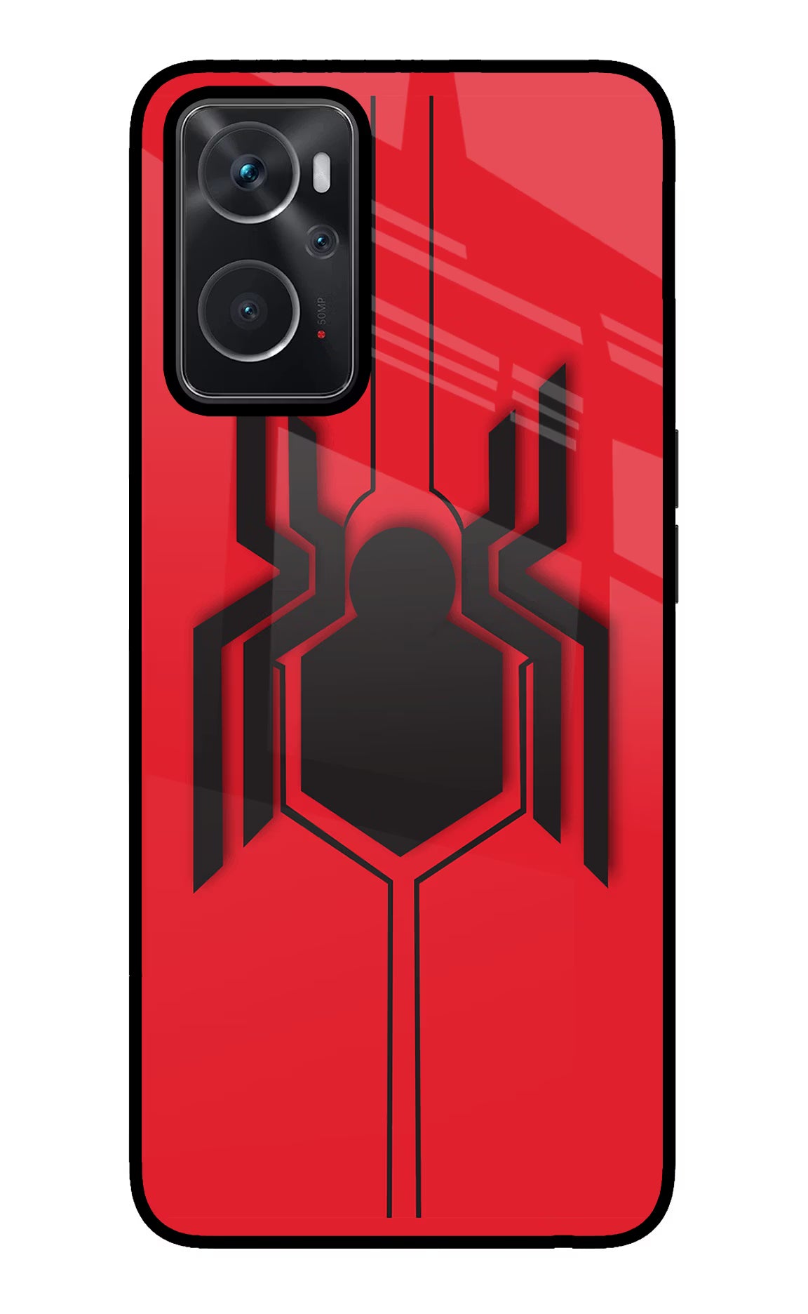 Spider Oppo K10 4G Glass Case Back Cover by Casekaro
