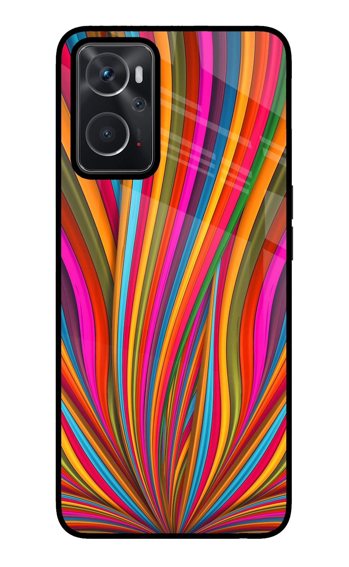 Trippy Wavy Oppo K10 4G Glass Case